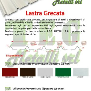 lamiere grecate in acciaio